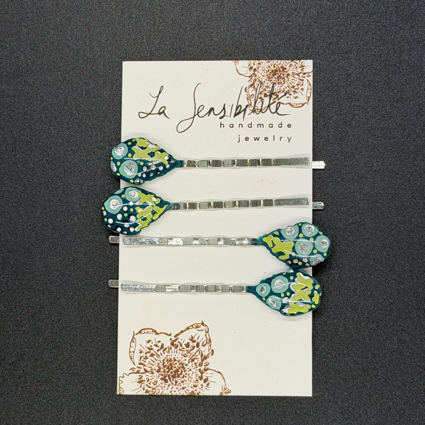 Hand-Painted Hair Pins - Fall2025