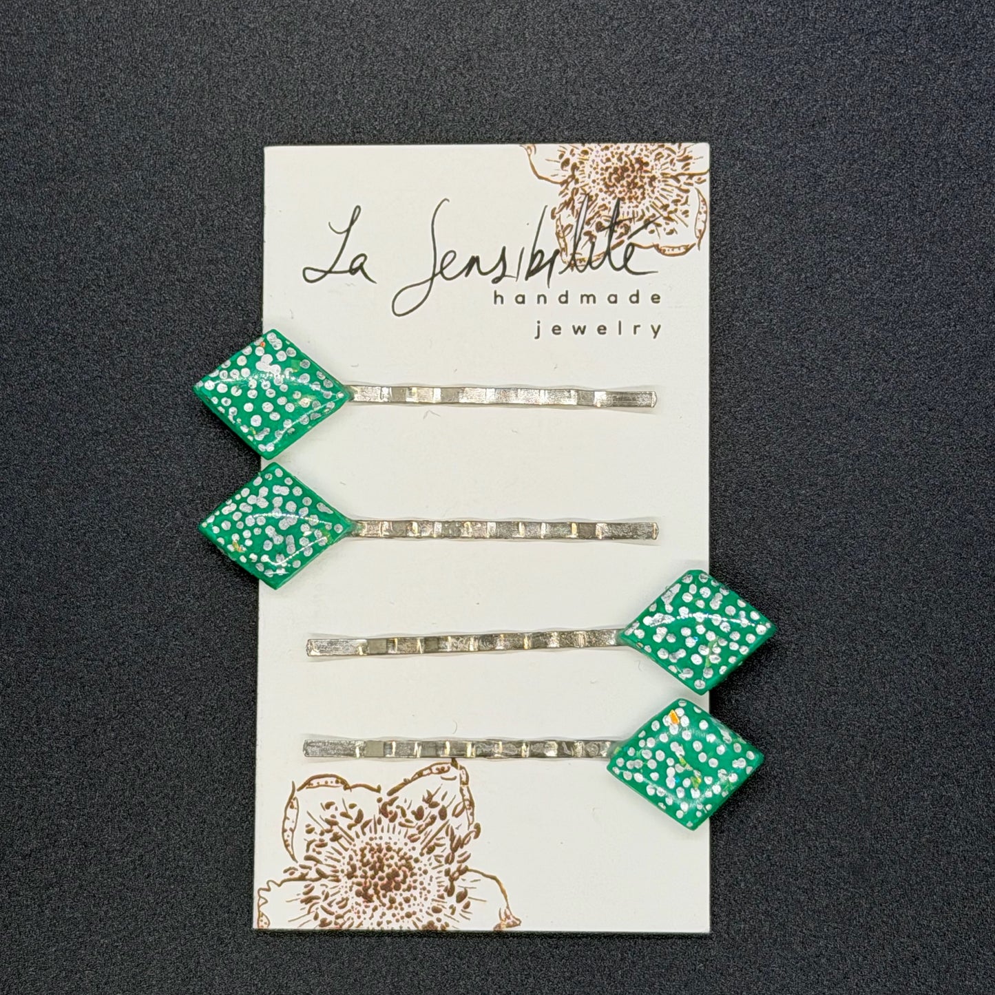 Hand-Painted Hair Pins - Fall2025