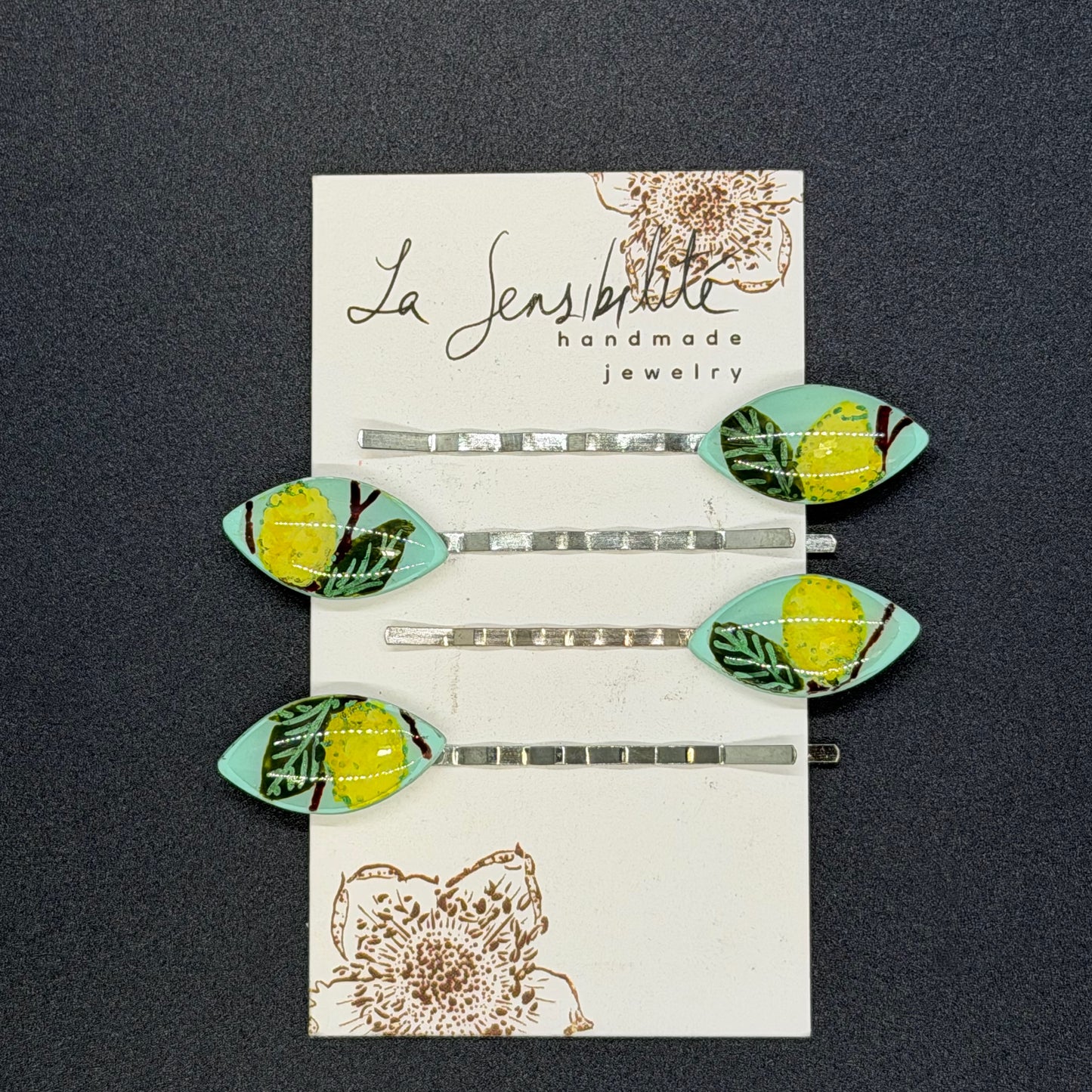 Hand-Painted Hair Pins - Fall2025