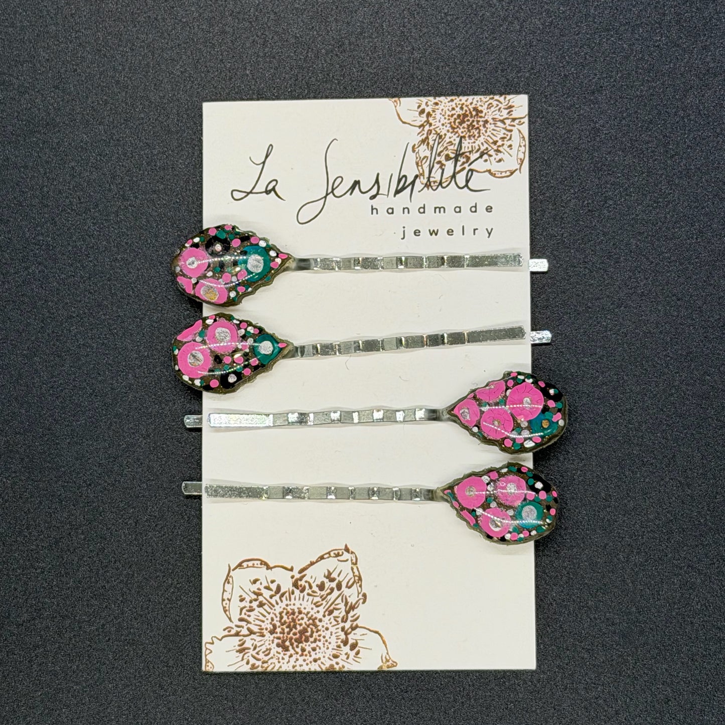 Hand-Painted Hair Pins - Fall2025