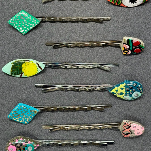 Hand-Painted Hair Pins - Fall2025