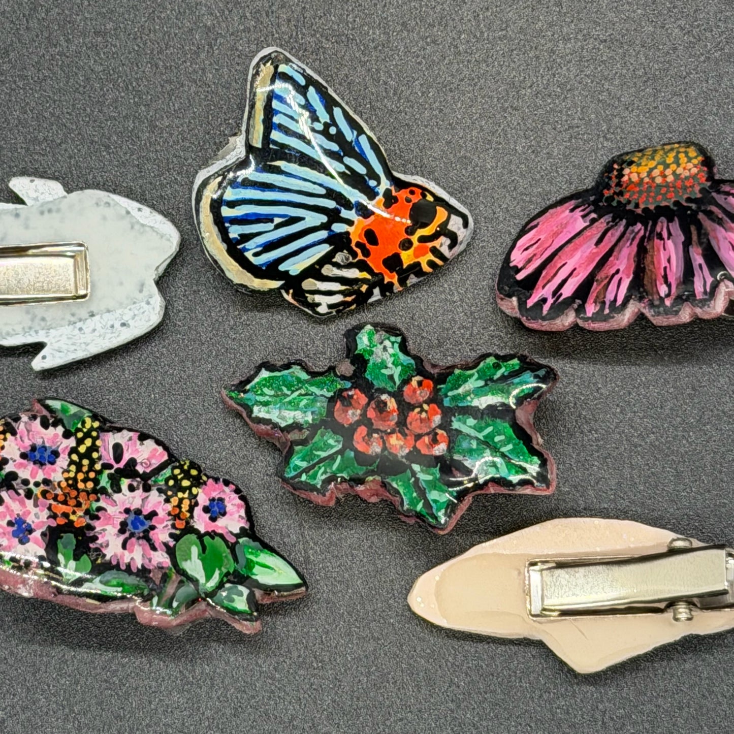 Hand-Painted Mini Clips - Fall2025