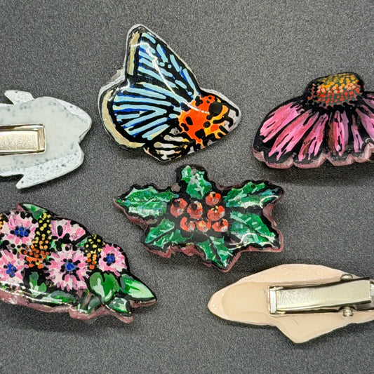 Hand-Painted Mini Clips - Fall2025