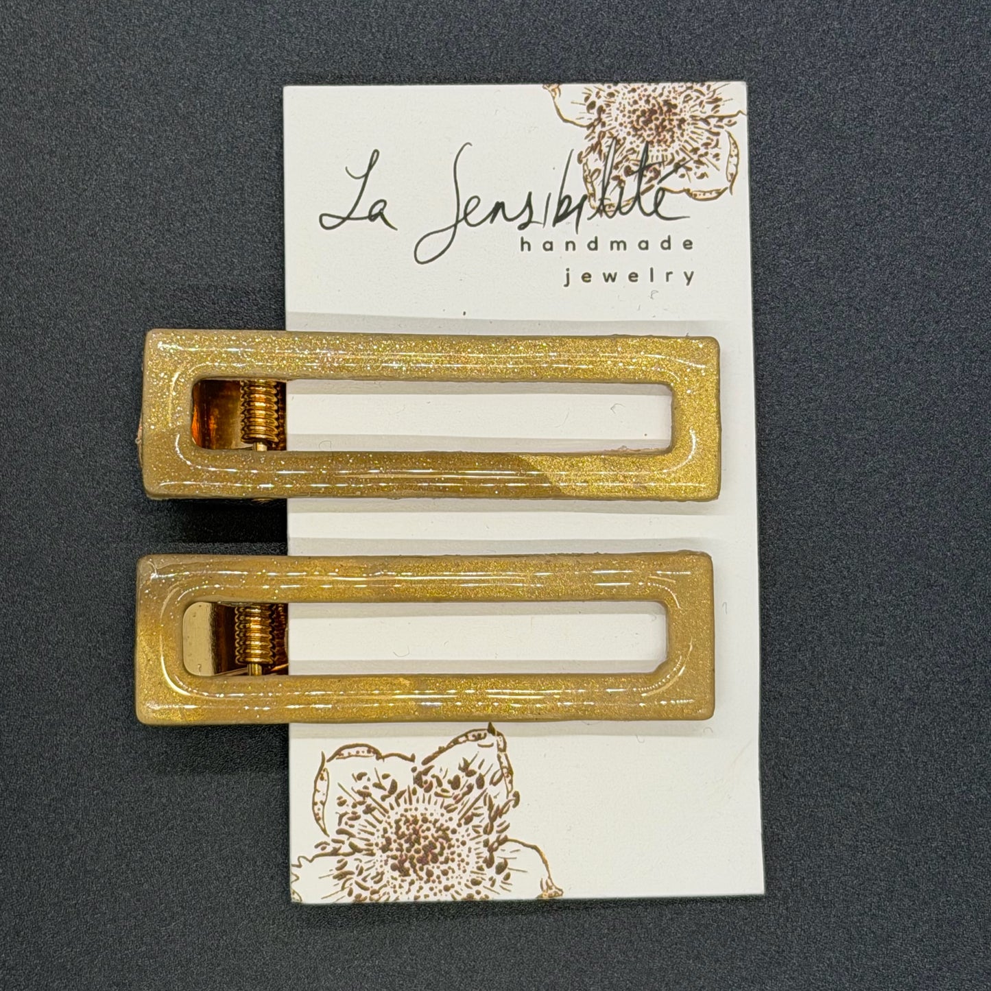 Rectangle Hair Clips - Fall2025