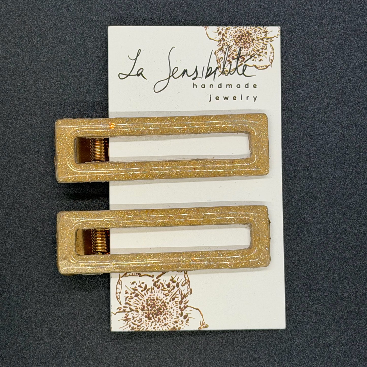 Rectangle Hair Clips - Fall2025