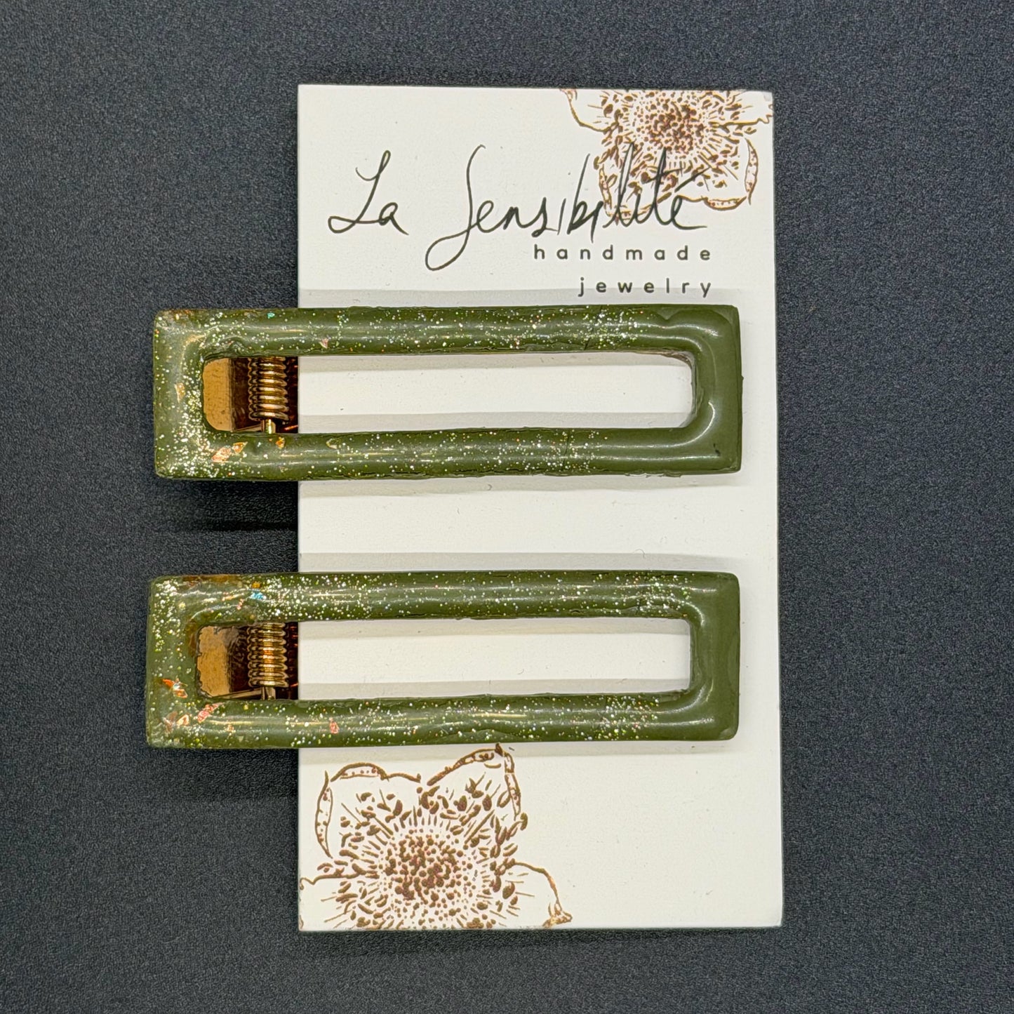 Rectangle Hair Clips - Fall2025