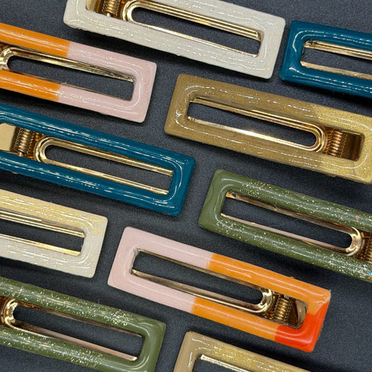Rectangle Hair Clips - Fall2025