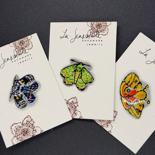 Hand-Painted Brooch Pin - Fall2025