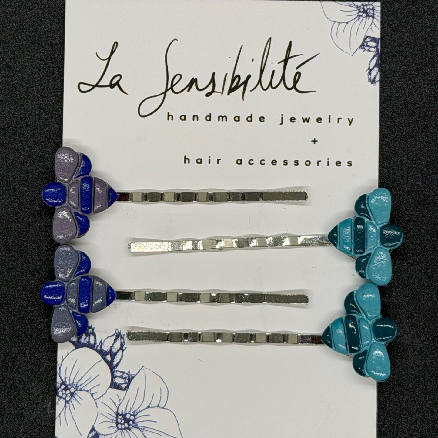 Hand-Painted Hair Pins - NEW