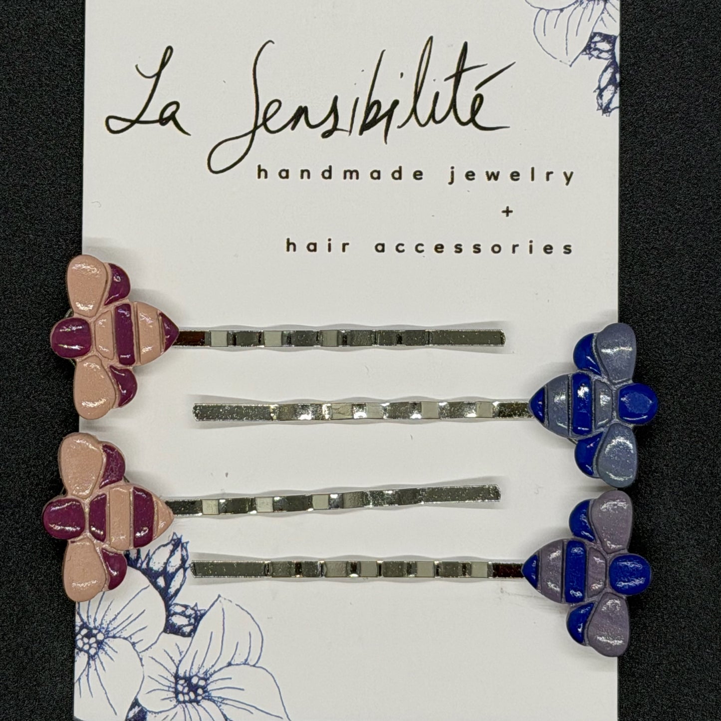 Hand-Painted Hair Pins - NEW
