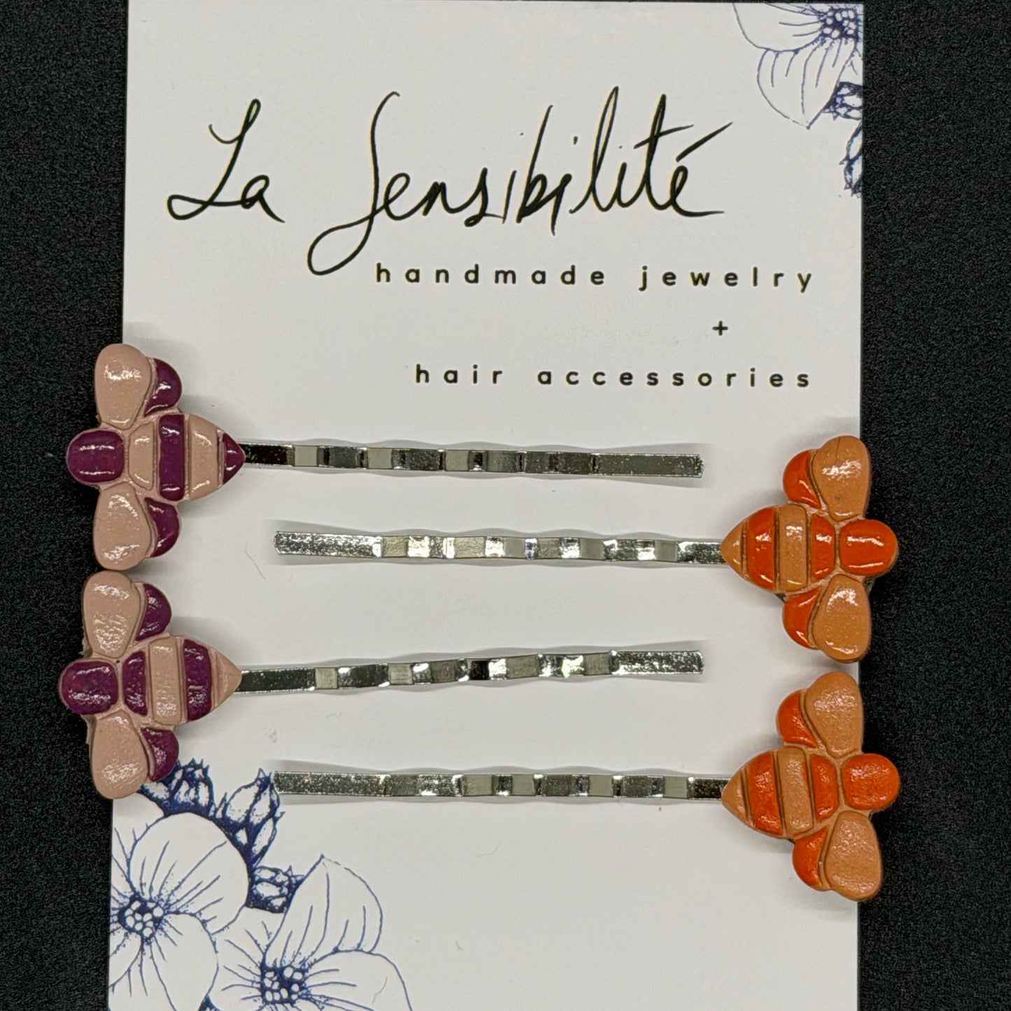Hand-Painted Hair Pins - NEW