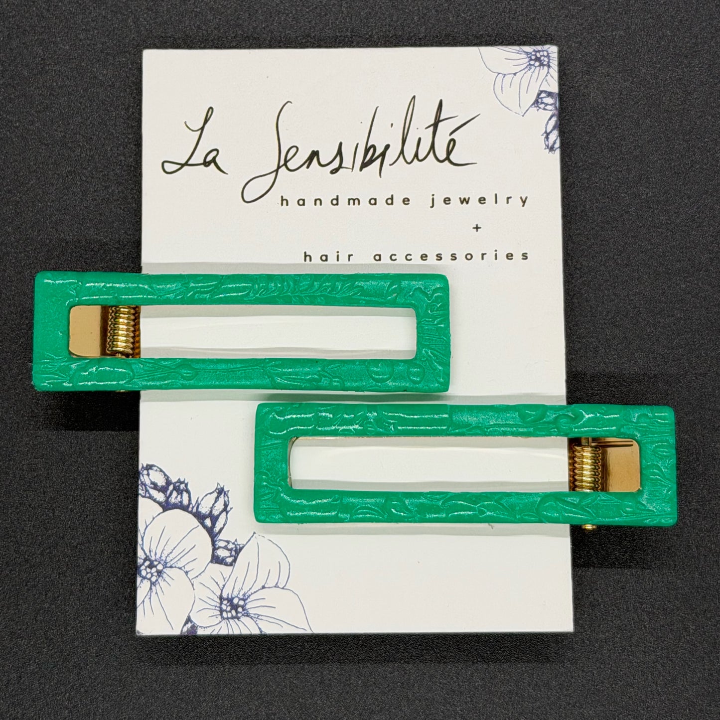 Rectangle Hair Clips - Fall2025