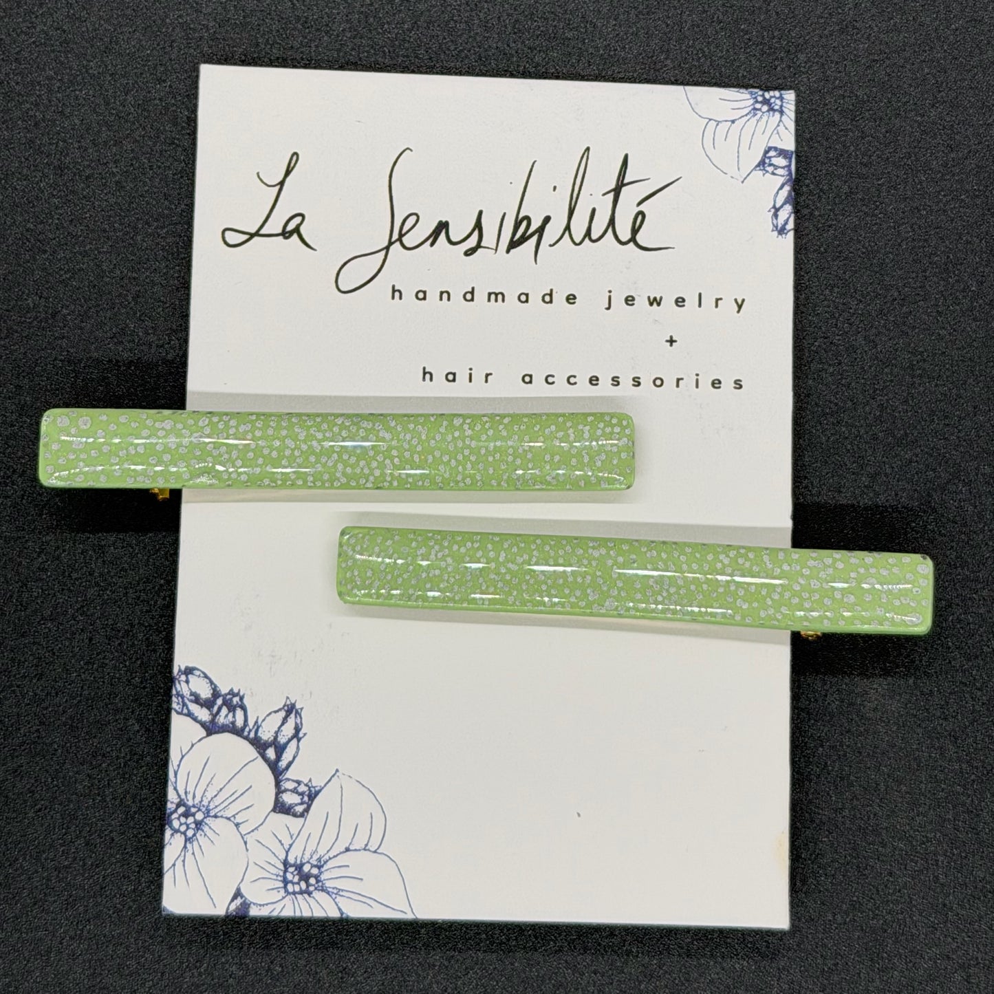 Thin Hand-Painted Hair Clips - NEW